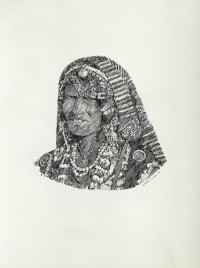 Zameer Hussain, 12 X 15 Inch, Pen ink on paper, Figurative Painting -AC-ZAH-069